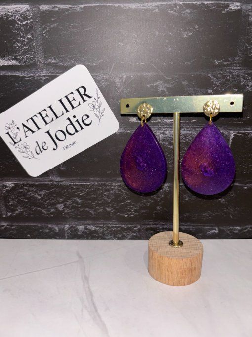 Boucles d'oreilles "Nébuleuse"